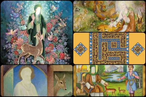 نوری که در رنگ ها جاری می شود جایگاه امام رضا (ع) از دید هنرمندان