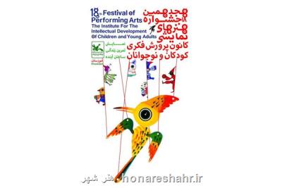 معرفی پذیرفته گان یك بخش جشنواره هنرهای نمایشی كانون پرورش فكری